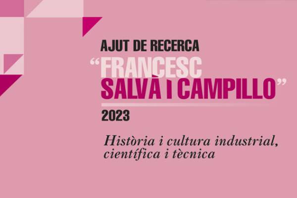 Cartell de l’ajut Francesc Salvà i Campillo 2023
