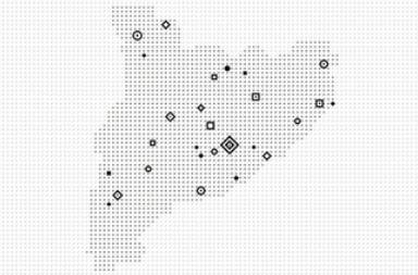 Mapa de Catalunya amb les ubicacions dels museus del Sistema MNACTEC